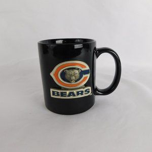 Chicago Bears - 10oz. Black Coffee/Tea Mug - Metallic 3D Logo